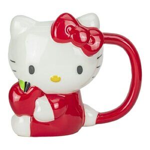 Hello Kitty Sculpted Ceramic Coffee Mug, Hand-Painted